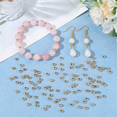 Brass Spacer Beads KK-BBC0015-08C-1