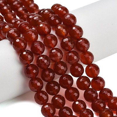 Natural Carnelian Beads Strands G-C280-B10-10mm-1