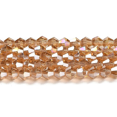 Transparent Electroplate Glass Beads Strands LS-EGLA-A039-T2mm-B18-1