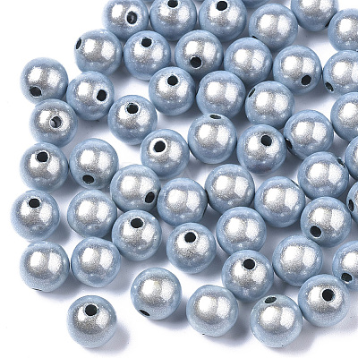 Spray Painted Acrylic Beads MACR-Q154-18mm-005-1