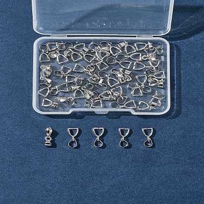 50Pcs Brass Ice Pick Pinch Bails IFIN-FS0001-47B-1