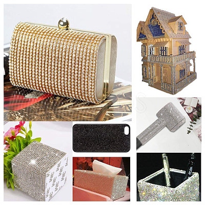 Hot Melting Glass Rhinestone Glue Sheets RB-Q213-03A-1
