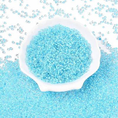 8/0 Inside Colours Transparent Glass Seed Beads X1-SEED-T007-06E-1