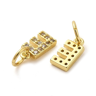 Brass Micro Pave Cubic Zirconia Pendants KK-M273-02G-E-1