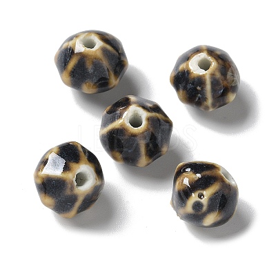 Vintage Porcelain Pumpkin Beads PORC-L080-A-1