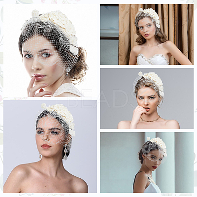 Mesh Veil Hair Bands OHAR-WH20816-004P-1