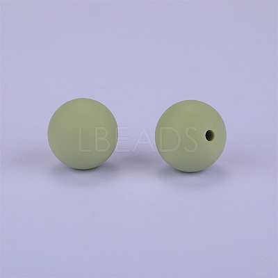 Round Silicone Focal Beads SI-JX0046A-70-1