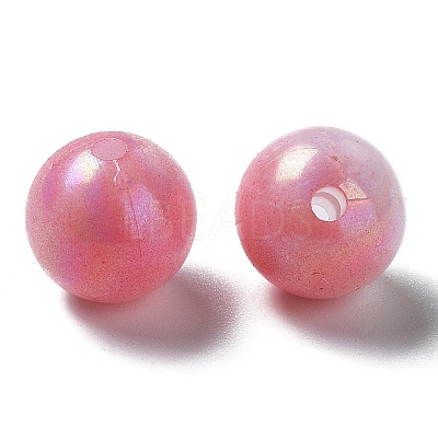 Two Tone Opaque Acrylic Beads LS-SACR-P024-01B-W06-1