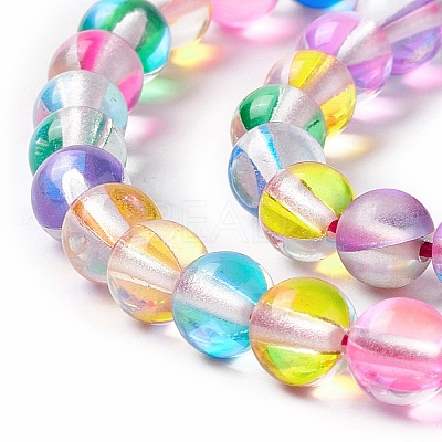 Synthetic Moonstone Beads Strands G-E573-02A-18-1