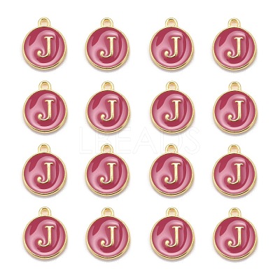 Golden Plated Alloy Enamel Charms ENAM-S118-08J-1