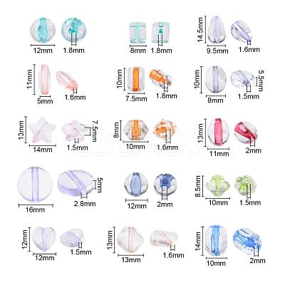 Transparent Acrylic Beads TACR-YW0001-31-1