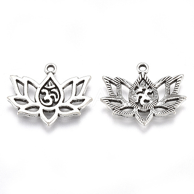 Tibetan Style Alloy Pendants TIBE-S314-32AS-LF-1