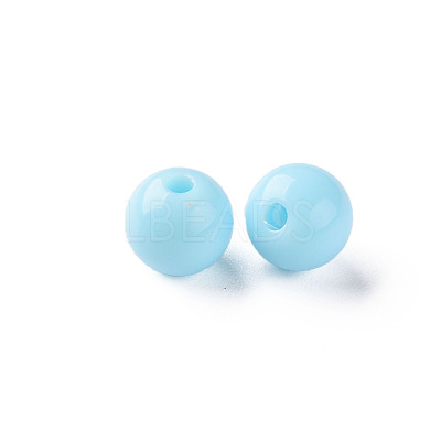 Opaque Acrylic Beads X-MACR-S370-C8mm-A07-1