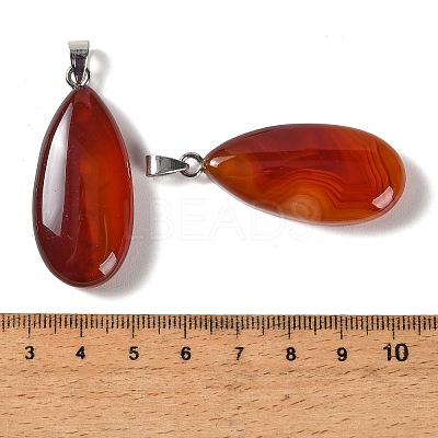 Natural Red Agate Pendants GG-CBACB71-02P-03-1