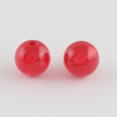 Imitation Jelly Acrylic Beads SACR-R836-6mm-M-1