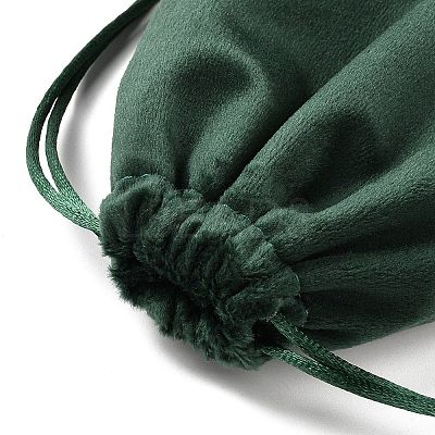 Velvet Jewelry Drawstring Storage Pouches ABAG-P013-02D-05-1
