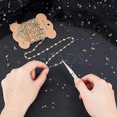 2.5M Brass Link Chains DIY-CA0002-14-1