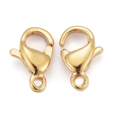 304 Stainless Steel Lobster Claw Clasps X-STAS-H352-01B-G-1