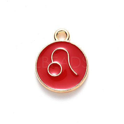 Alloy Enamel Pendants LS-ENAM-S124-01B-07G-1