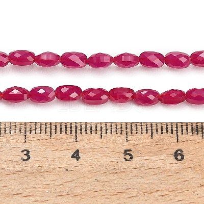 Lab Grown Red Corundum Beads Strands GG-CBAC488-01A-1