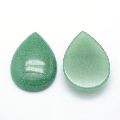 Natural Green Aventurine Cabochons X-G-P393-G08-1