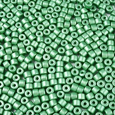 Baking Paint Pearlized Glass Seed Beads SEED-T008-03R-1