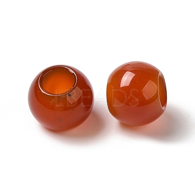Natural Red Agate European Beads G-N342-03N-1