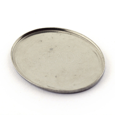 Tarnish Resistant 304 Stainless Steel Plain Edge Bezel Cups LS-STAS-Q194-12-1