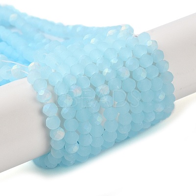 Imitation Jade Glass Beads Strands EGLA-A034-J3mm-MB04-1