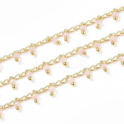 Handmade Glass Beaded Chains CHC-K008-B06-1