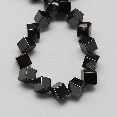 Non-magnetic Synthetic Hematite Beads Strands G-Q895-16-1
