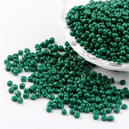 8/0 3mm Baking Paint Glass Seed Beads Loose Spacer Beads X-SEED-S002-K26-1