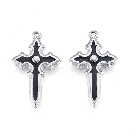 304 Stainless Steel Pendants X-STAS-B027-26P-1