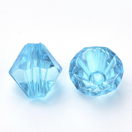 Transparent Acrylic Beads TACR-S146-6mm-15-1