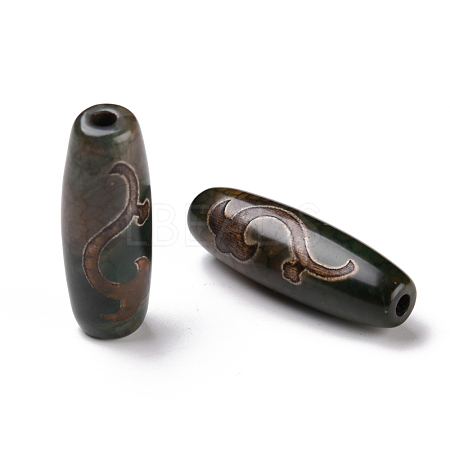 Tibetan Style dZi Beads TDZI-E004-09-1