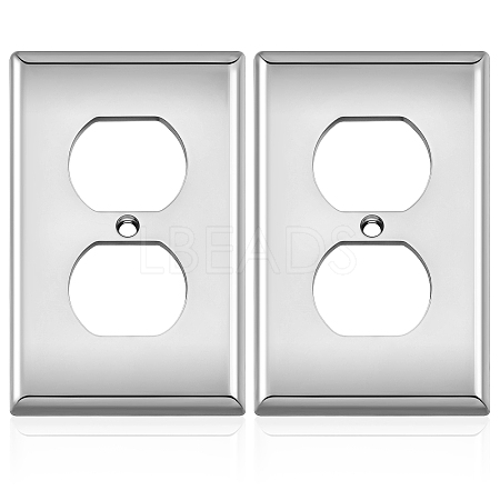 ABS Plastic Receptacle Outlet Wall Plate AJEW-WH0410-464A-02-1