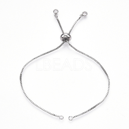 Rack Plating Adjustable Brass Slider Bracelet Making MAK-R025-02P-1-1