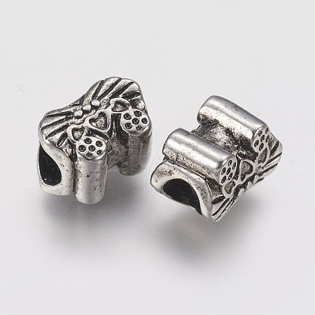 Ion Plating(IP) 304 Stainless Steel European Beads STAS-J022-016AS-1