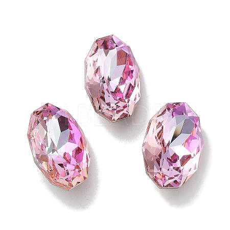 Glass Rhinestone Cabochons RGLA-G020-02B-D123-1