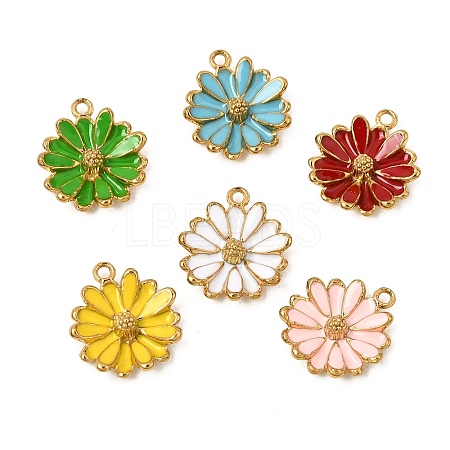 304 Stainless Steel Enamel Pendants SA-CBA7FC1-13G-1