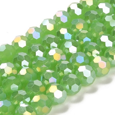 Imitation Jade Glass Beads Stands EGLA-A035-J10mm-B01-1
