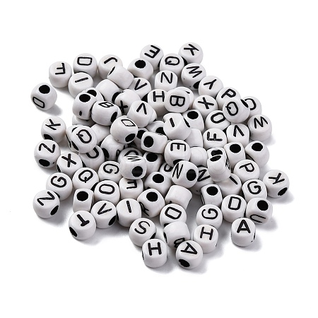 Opaque Acrylic Beads OACR-M020-01C-1