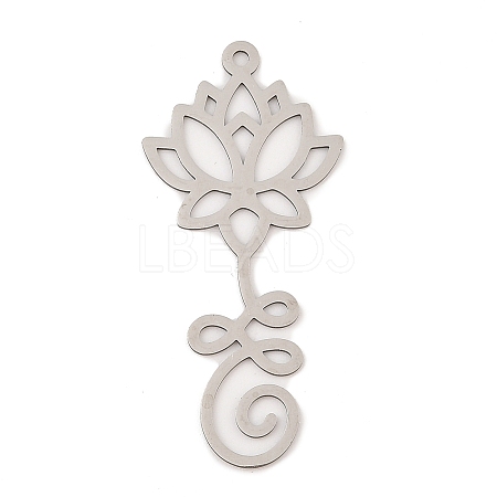 201 Stainless Steel Big Pendants STAS-Z109-05P-1