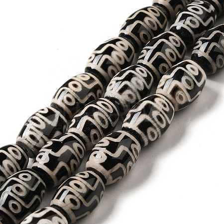 Tibetan Style dZi Beads Strands G-F726-A11-1
