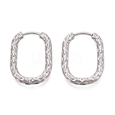 Non-Tarnish 304 Stainless Steel Hoop Earring STAS-A091-17B-P-1