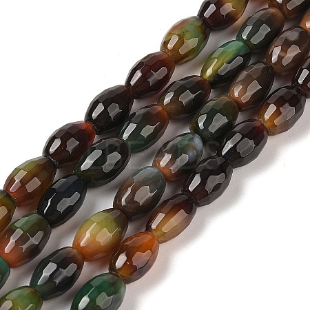 Natural Agate Beads Strands G-Q194-B01-01I-1