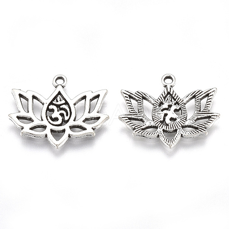 Tibetan Style Alloy Pendants TIBE-S314-32AS-LF-1