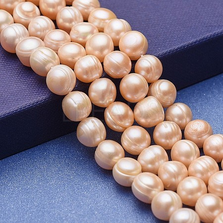 Natural Cultured Freshwater Pearl Beads Strands PEAR-P060-24B-01-1