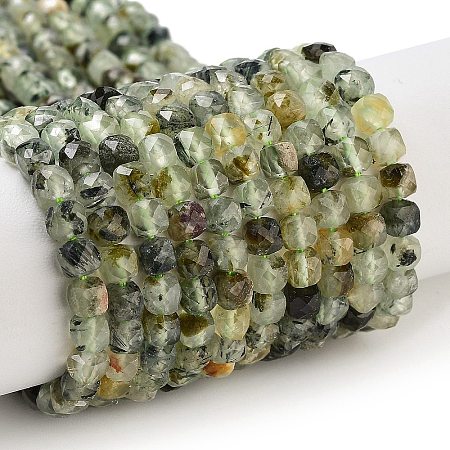 Natural Prehnite Beads Strands G-B088-E16-04-1