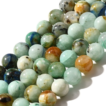 Natural Chrysocolla Beads Strands G-F784-A01-03-1